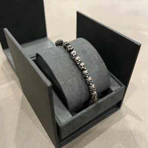 David Yurman Memento Mori skull bracelet